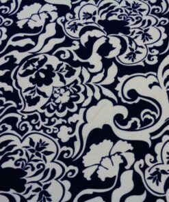 Viscosa estampada – Serie Vesubio Marino