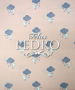 Popelín algodón estampado (patchwork) - Birds in the Rain